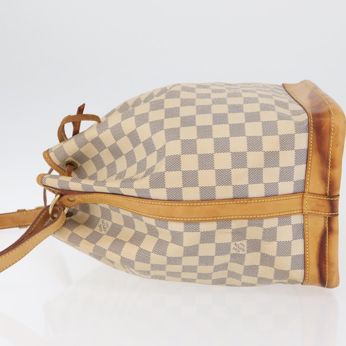 LOUIS VUITTON Damier Azur Noe Shoulder Bag N42222 LV Auth LNZ751A