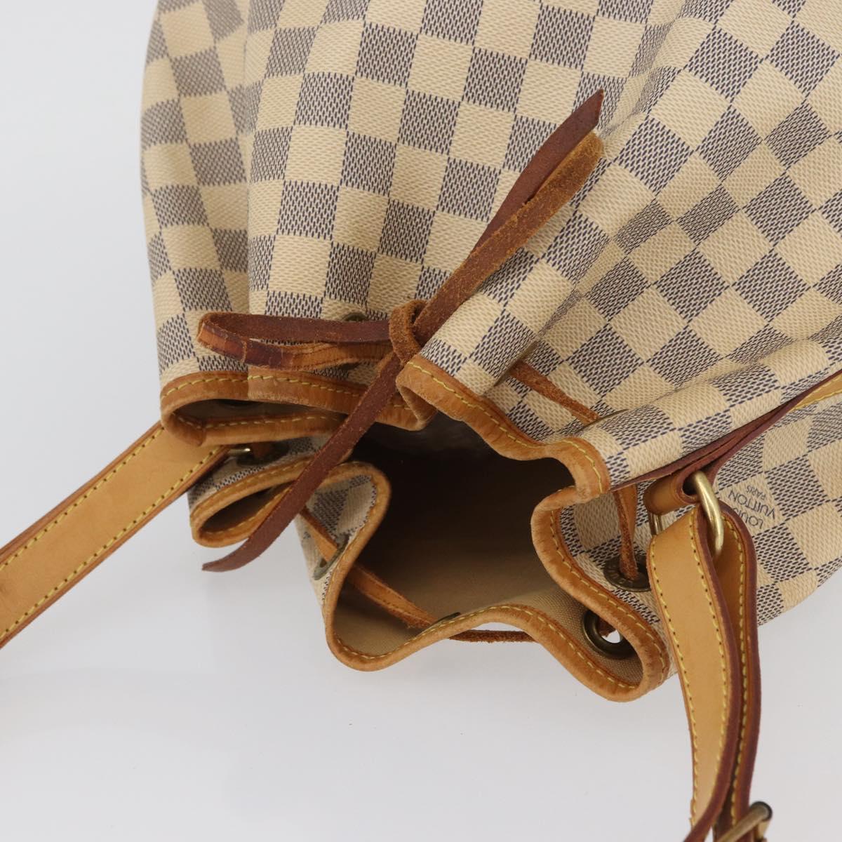 LOUIS VUITTON Damier Azur Noe Shoulder Bag N42222 LV Auth LNZ751A