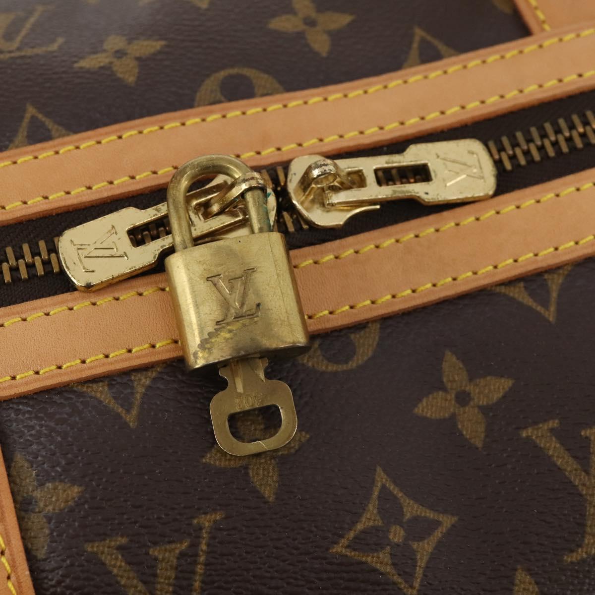 LOUIS VUITTON Monogram Sac Souple 45 Boston Bag M41624 LV Auth LNZ774V