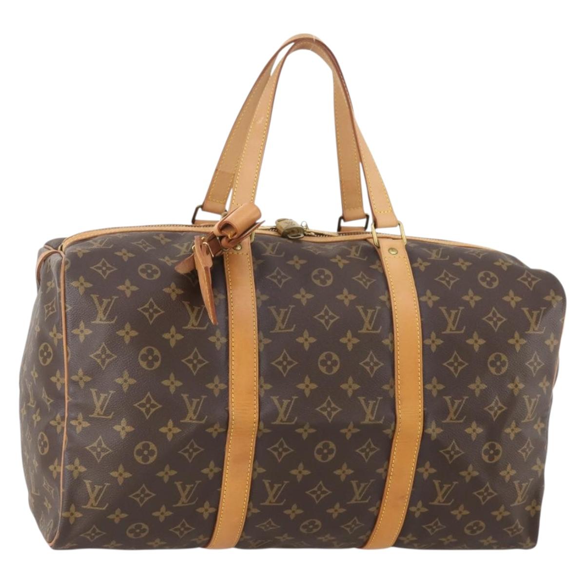 LOUIS VUITTON Monogram Sac Souple 45 Boston Bag M41624 LV Auth LNZ774V