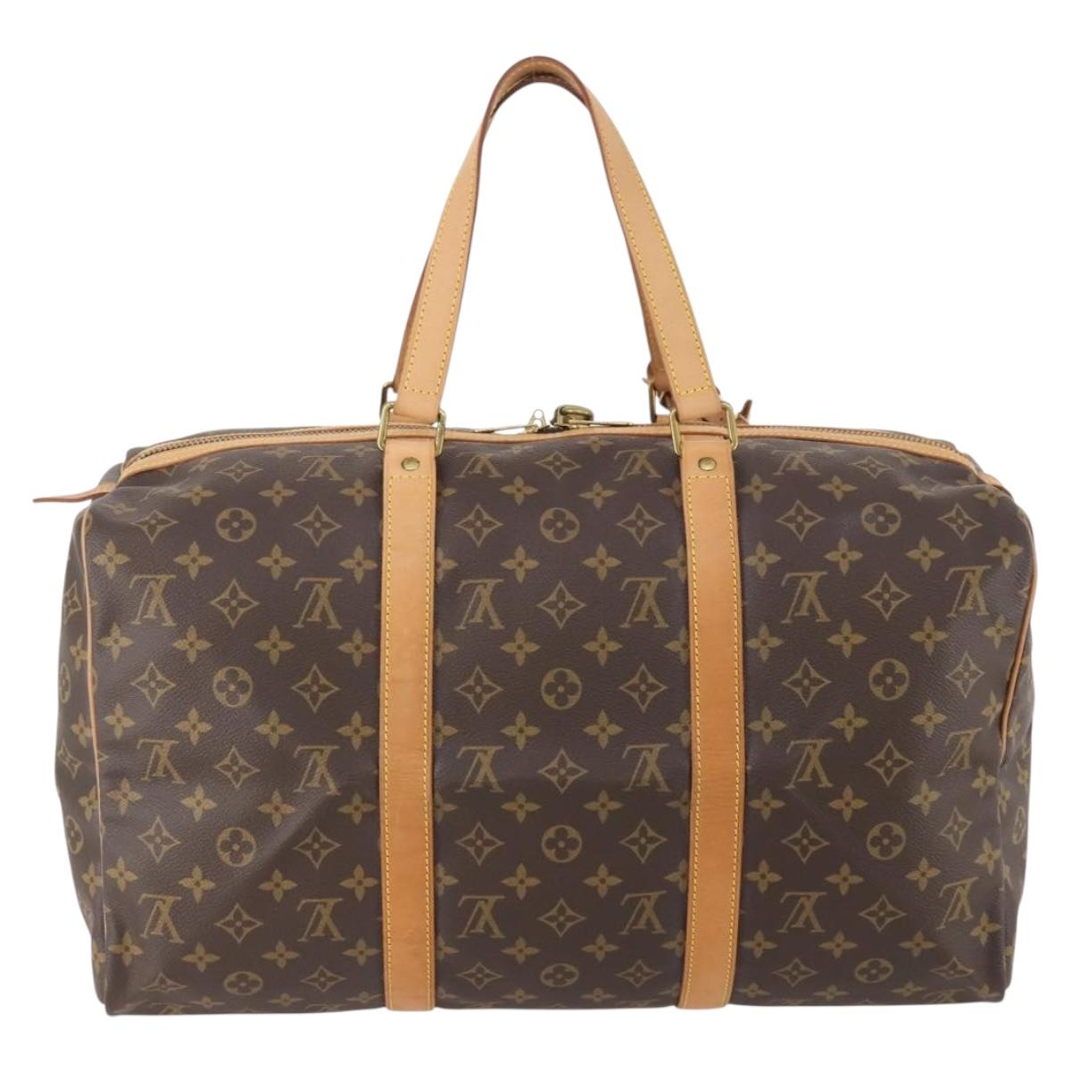 LOUIS VUITTON Monogram Sac Souple 45 Boston Bag M41624 LV Auth LNZ774V