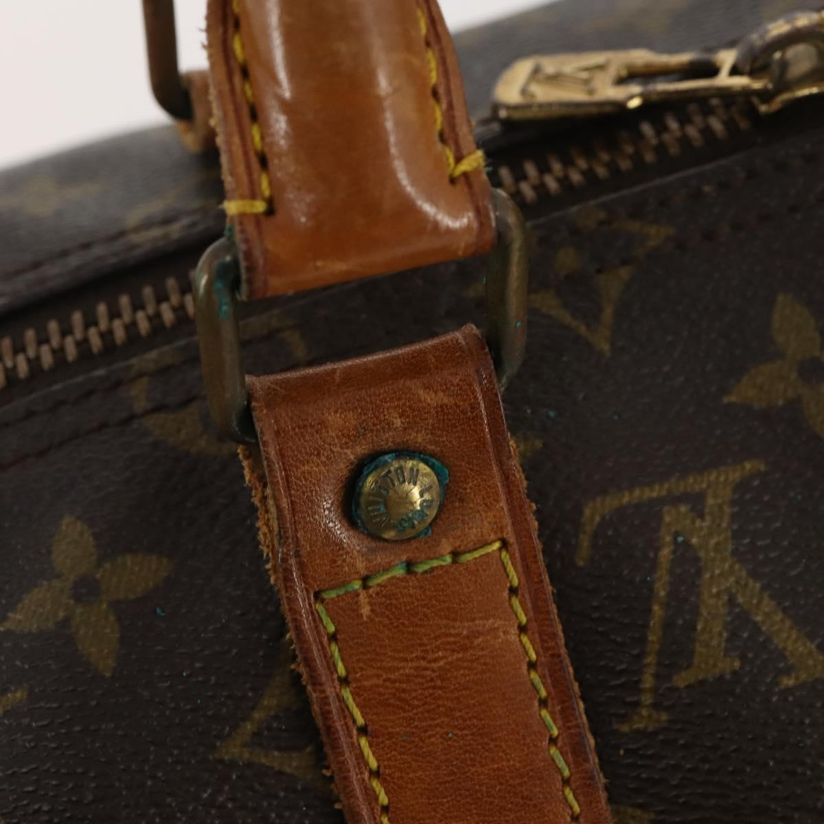 LOUIS VUITTON Monogram Keepall 50 Boston Bag M41426 LV Auth LNZ775