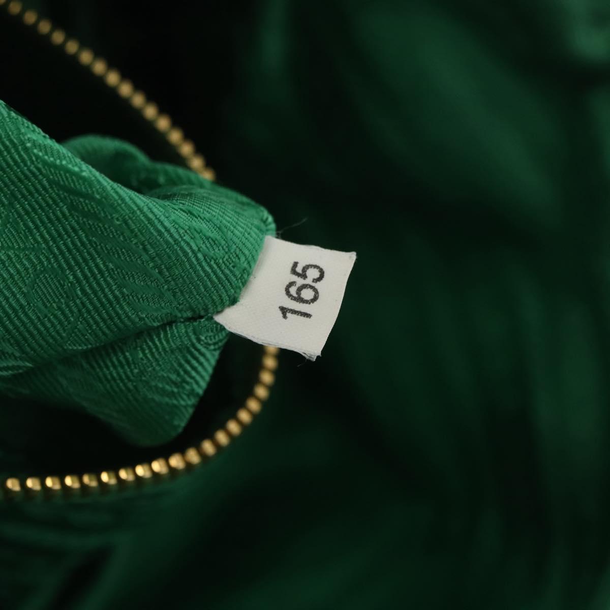 PRADA Shoulder Bag Nylon Green Gold Auth LNZ781