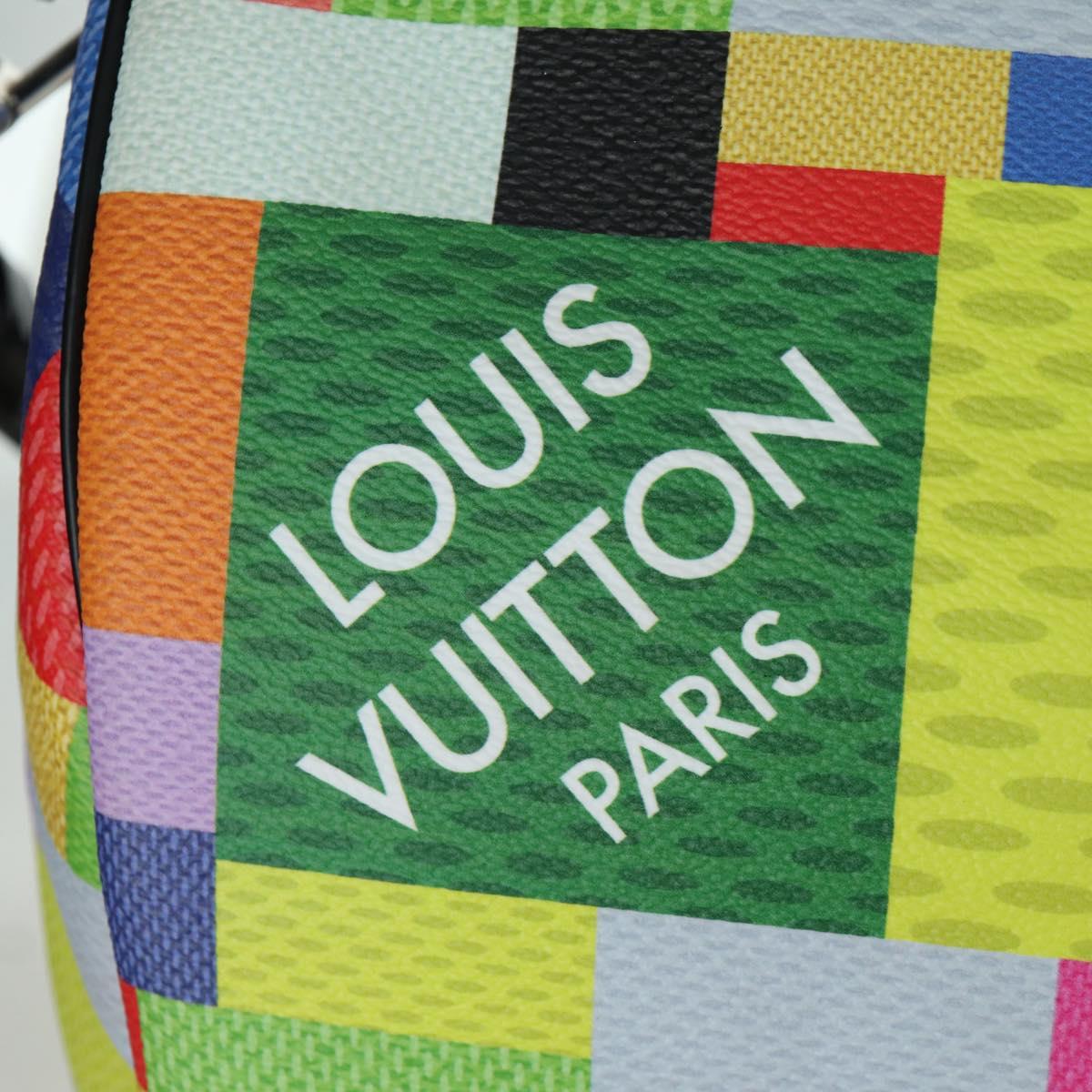 LOUIS VUITTON Damier Graffiti 3D Keepall Bandouliere 50 N50019 LV Auth LNZ783SM