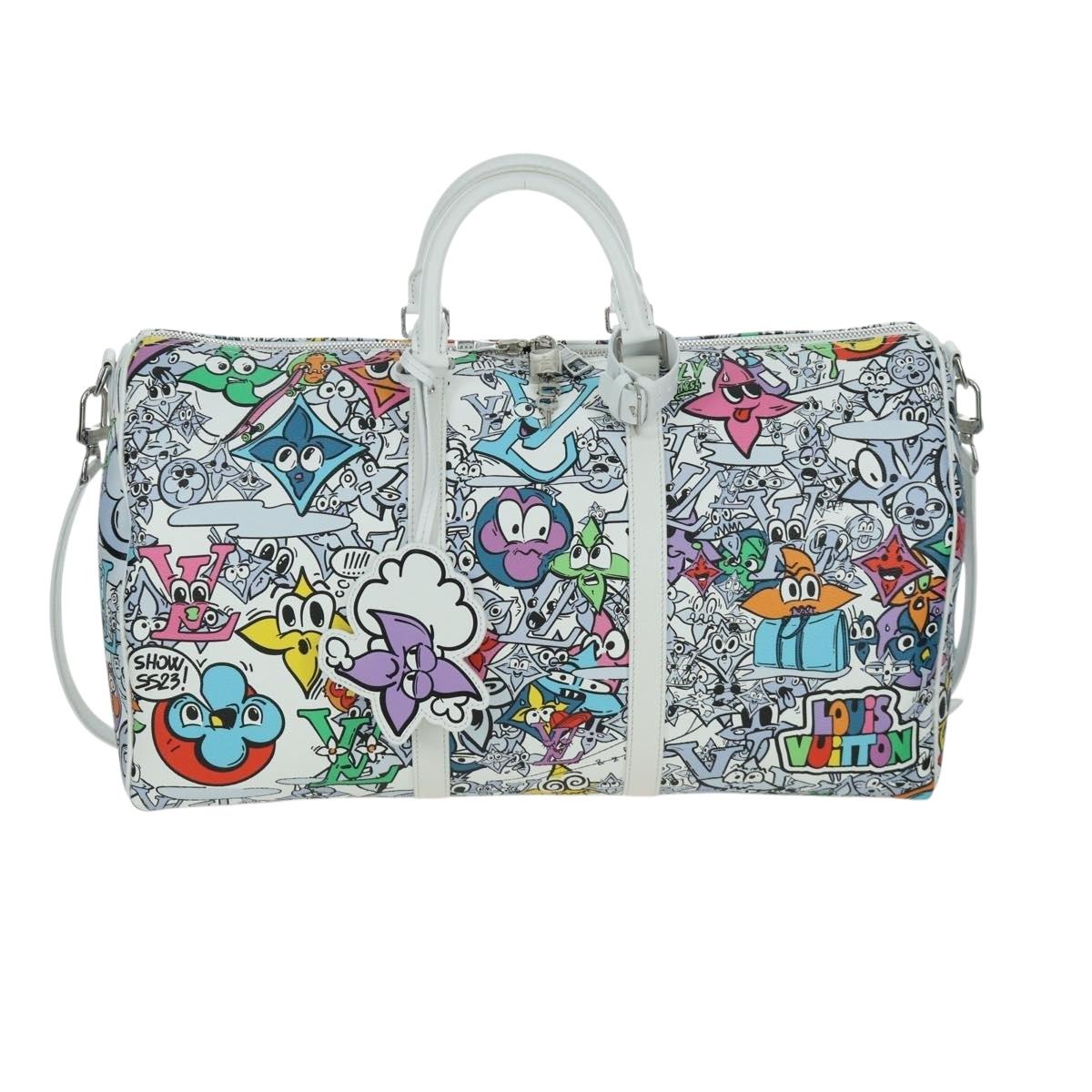 LOUIS VUITTON Monogram Comics Keepall Bandouliere 50 Bag M21863 LV Auth LNZ784SM