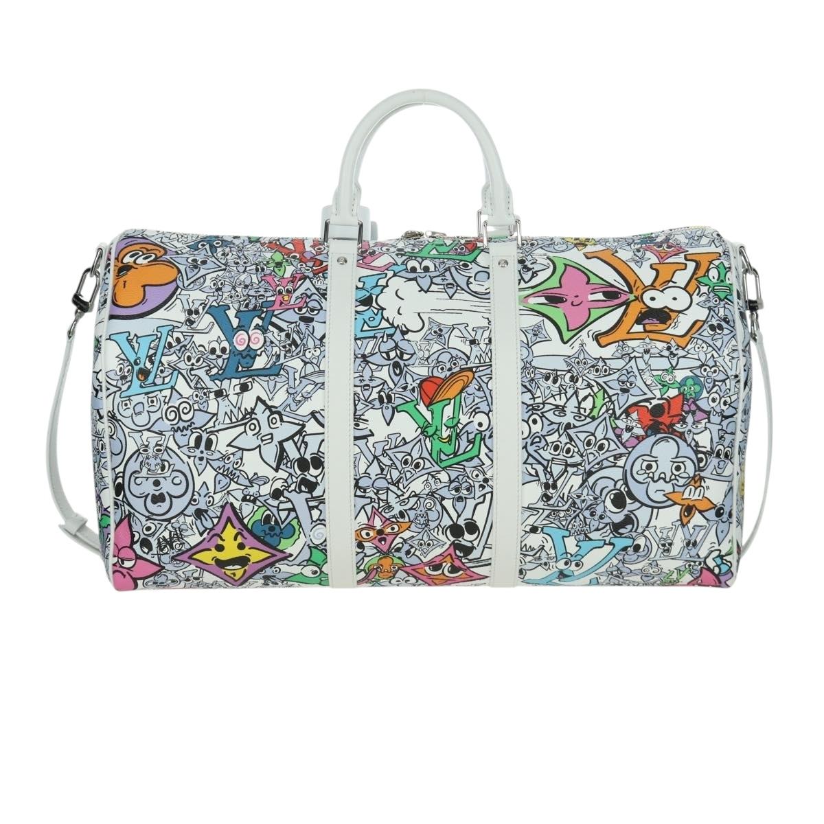 LOUIS VUITTON Monogram Comics Keepall Bandouliere 50 Bag M21863 LV Auth LNZ784SM