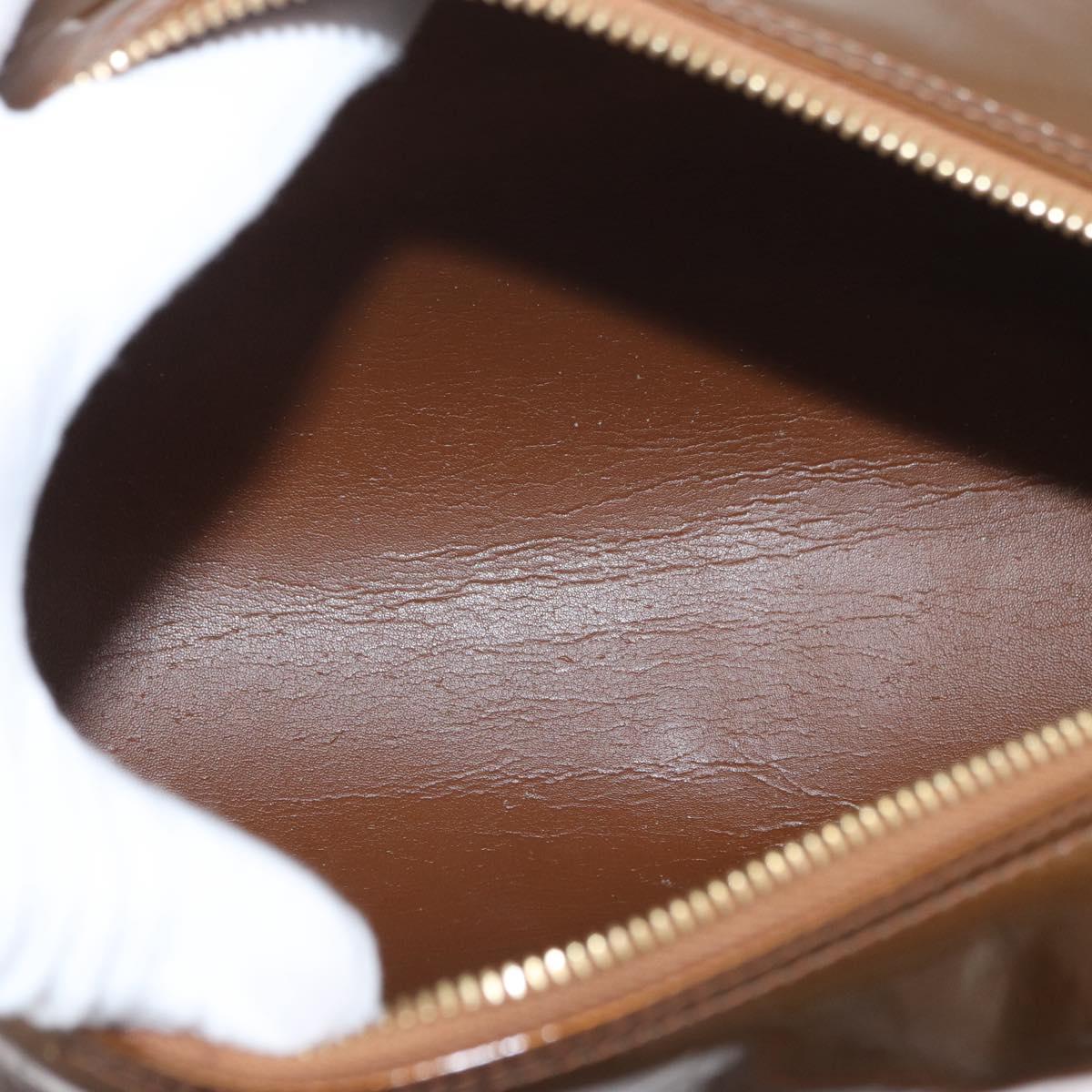 LOUIS VUITTON Monogram Vernis Bedford Hand Bag Bronze M91131 LV Auth LNZ786A