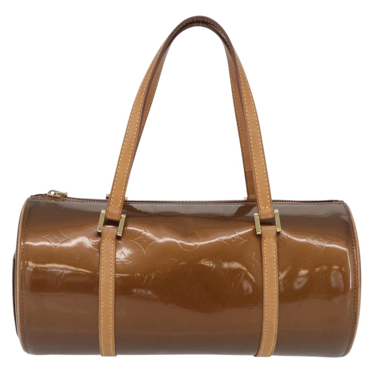 LOUIS VUITTON Monogram Vernis Bedford Hand Bag Bronze M91131 LV Auth LNZ786A