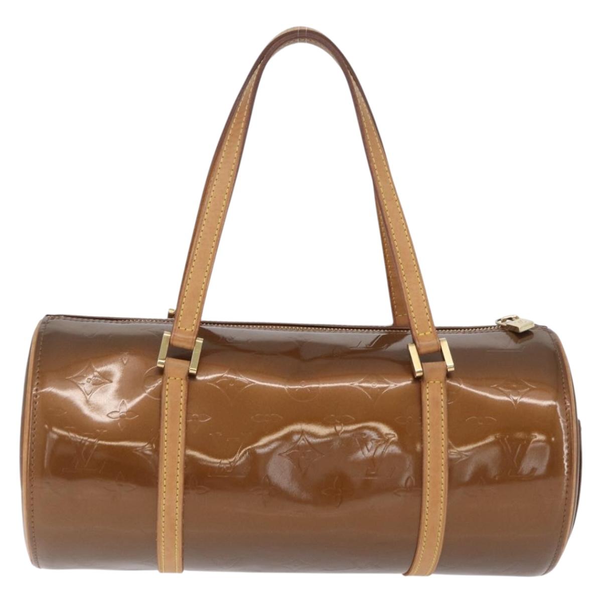 LOUIS VUITTON Monogram Vernis Bedford Hand Bag Bronze M91131 LV Auth LNZ786A