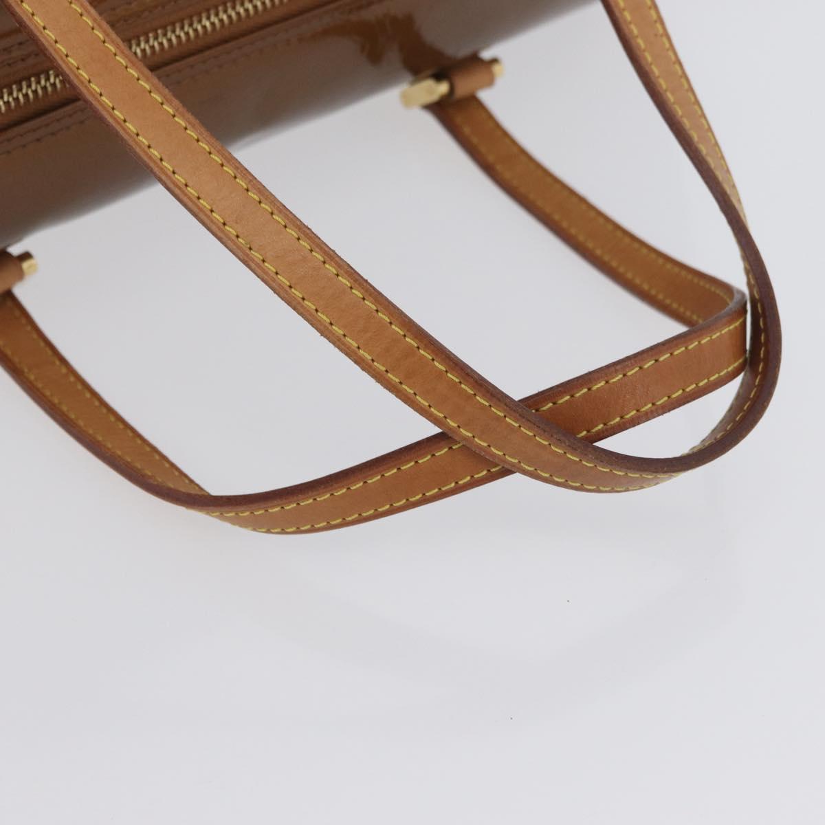 LOUIS VUITTON Monogram Vernis Bedford Hand Bag Bronze M91131 LV Auth LNZ786A