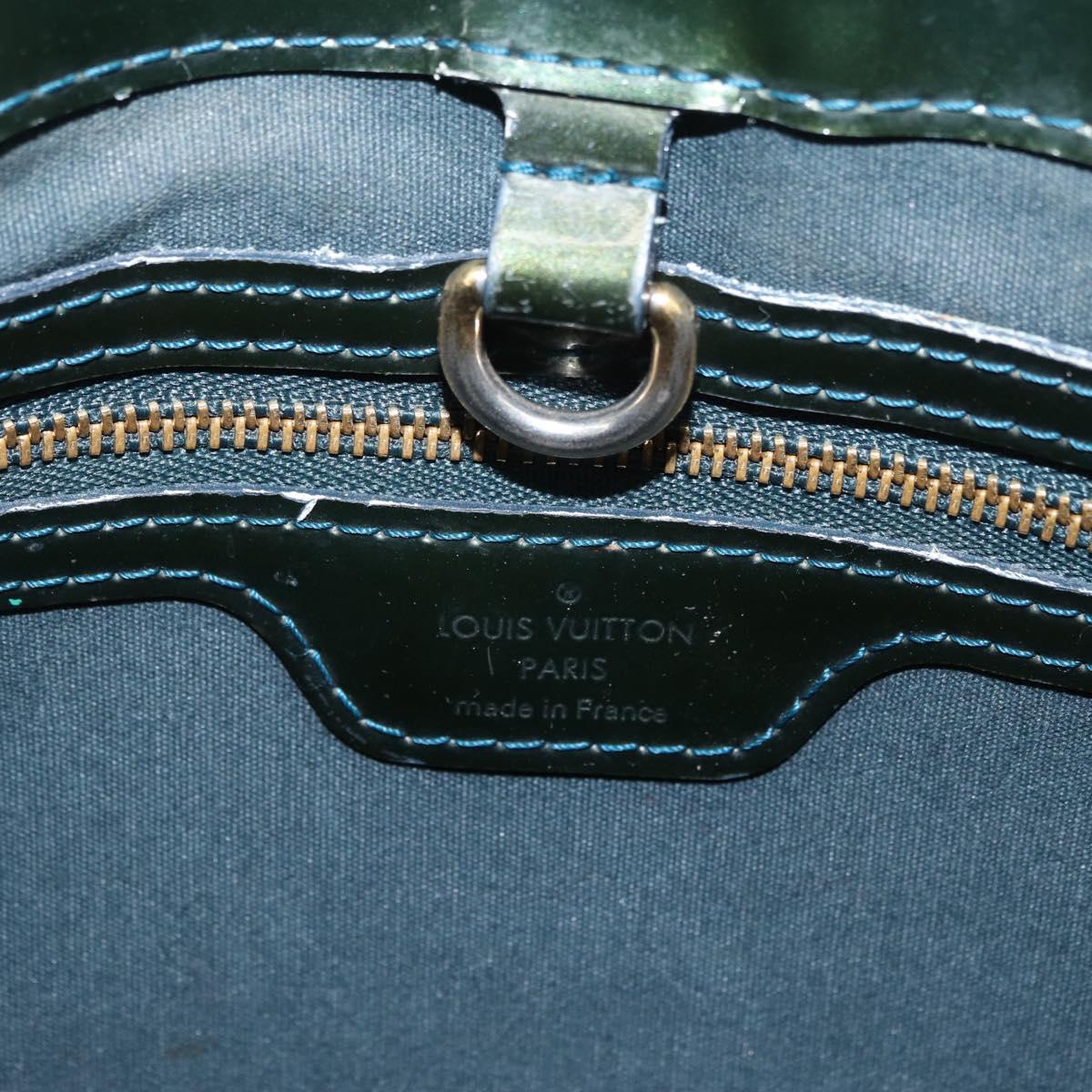 LOUIS VUITTON Monogram Vernis Wilshire PM Bag Blue Galatic M93646 LV Auth LNZ787