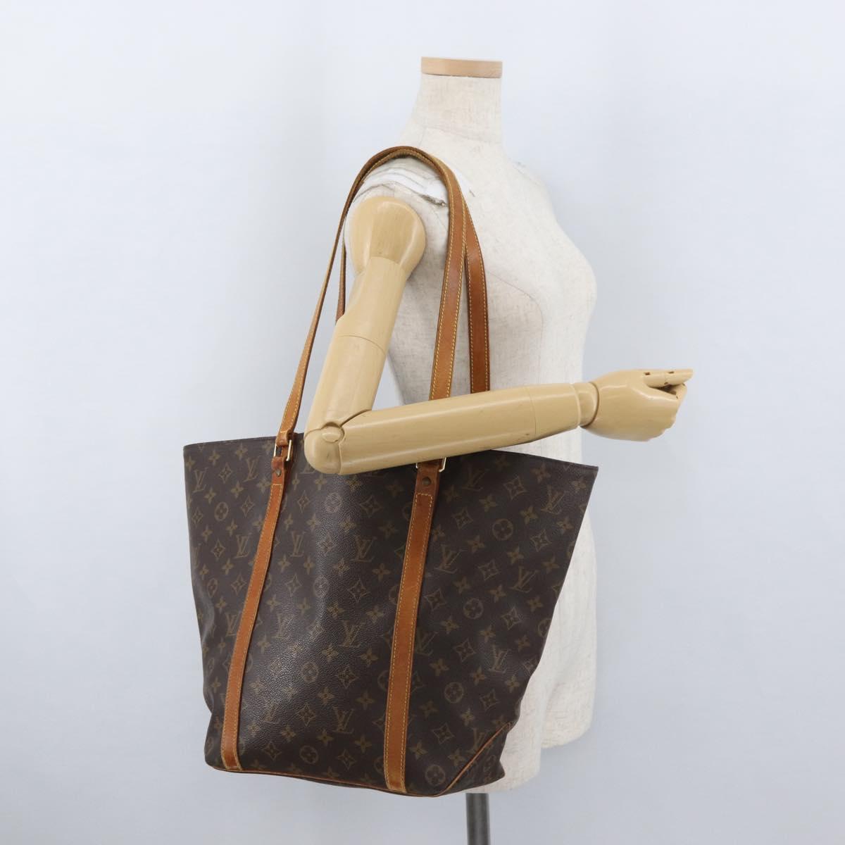 LOUIS VUITTON Monogram Sac Shopping Tote Bag M51108 LV Auth LNZ798