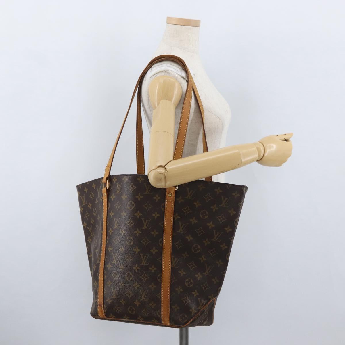 LOUIS VUITTON Monogram Sac Shopping Tote Bag M51108 LV Auth LNZ808