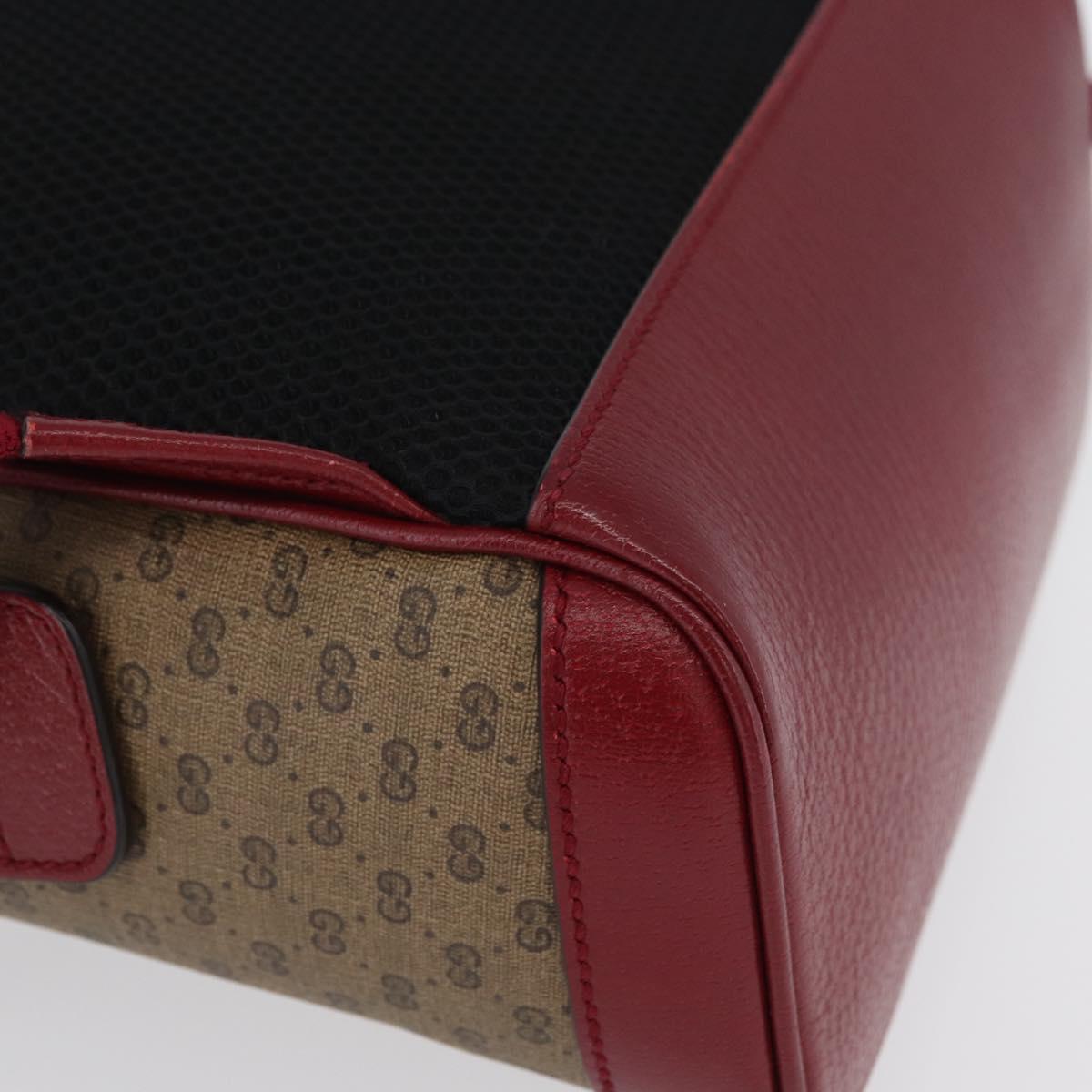 GUCCI Micro GG Supreme Doraemon Backpack PVC Beige Gold 647816 Auth LNZ825SAM