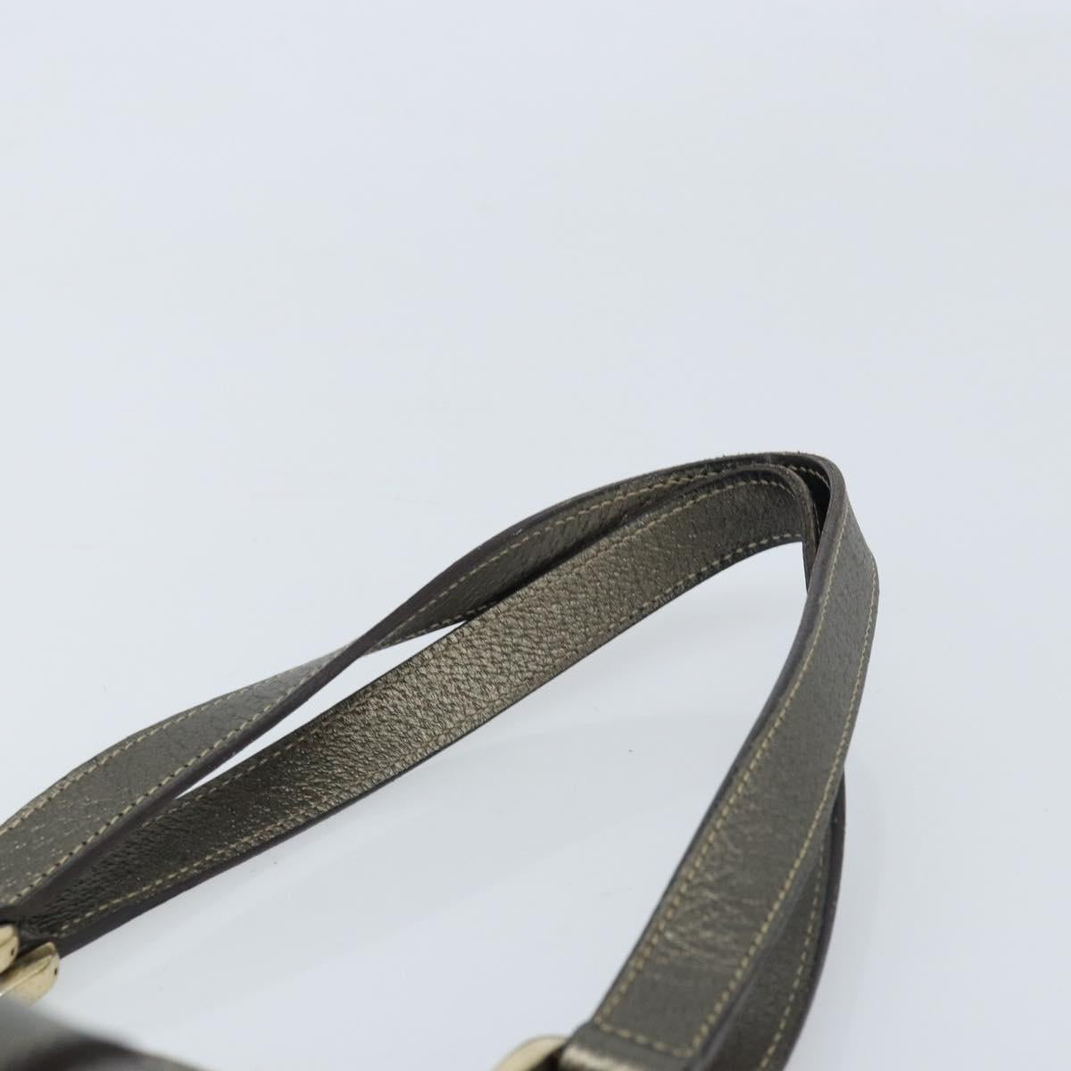 GUCCI GG Canvas Tote Bag Black Gold 146247 Auth LNZ828A