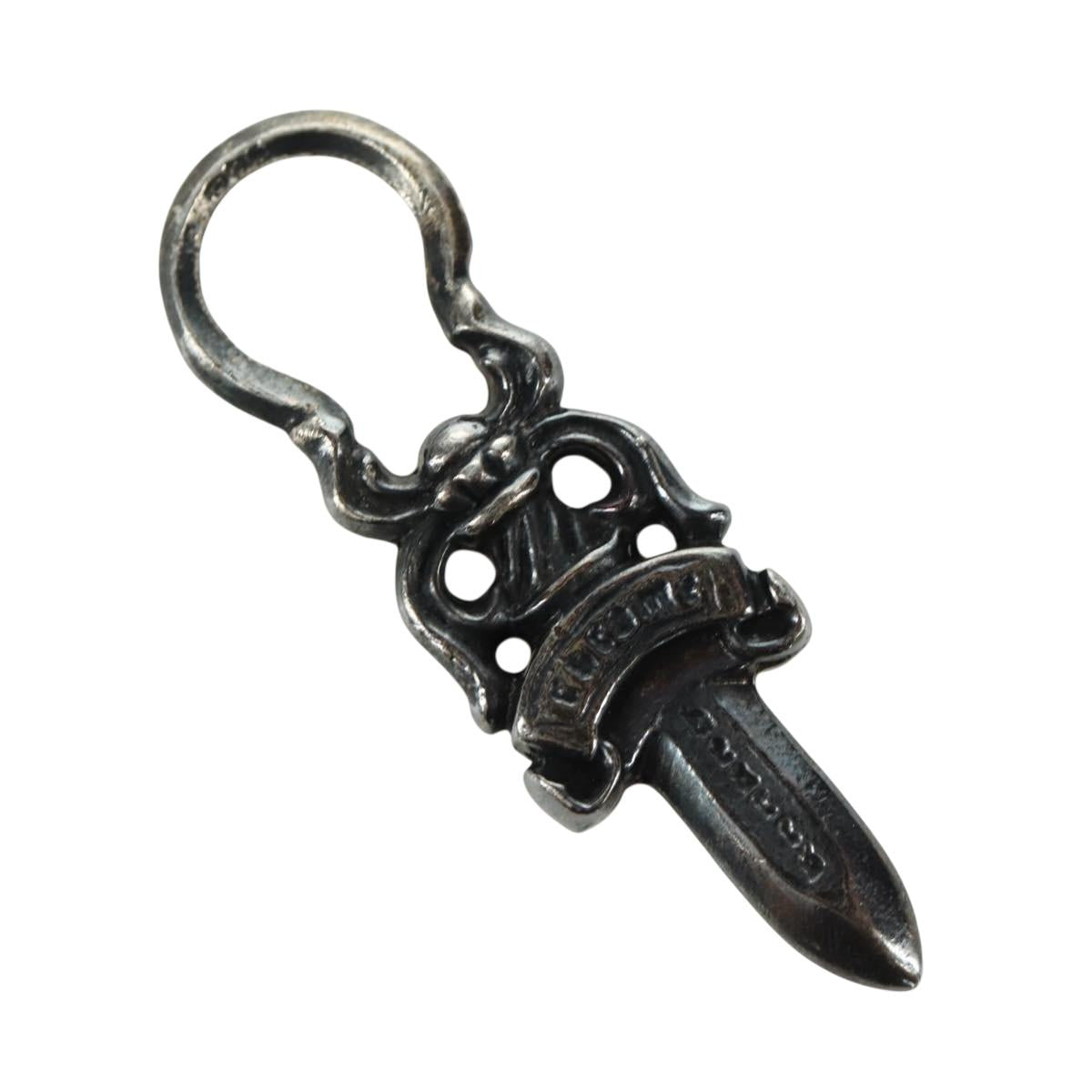 Chrome Hearts Dagger Pendant Top Ag925 Silver Auth LNZ831SAV