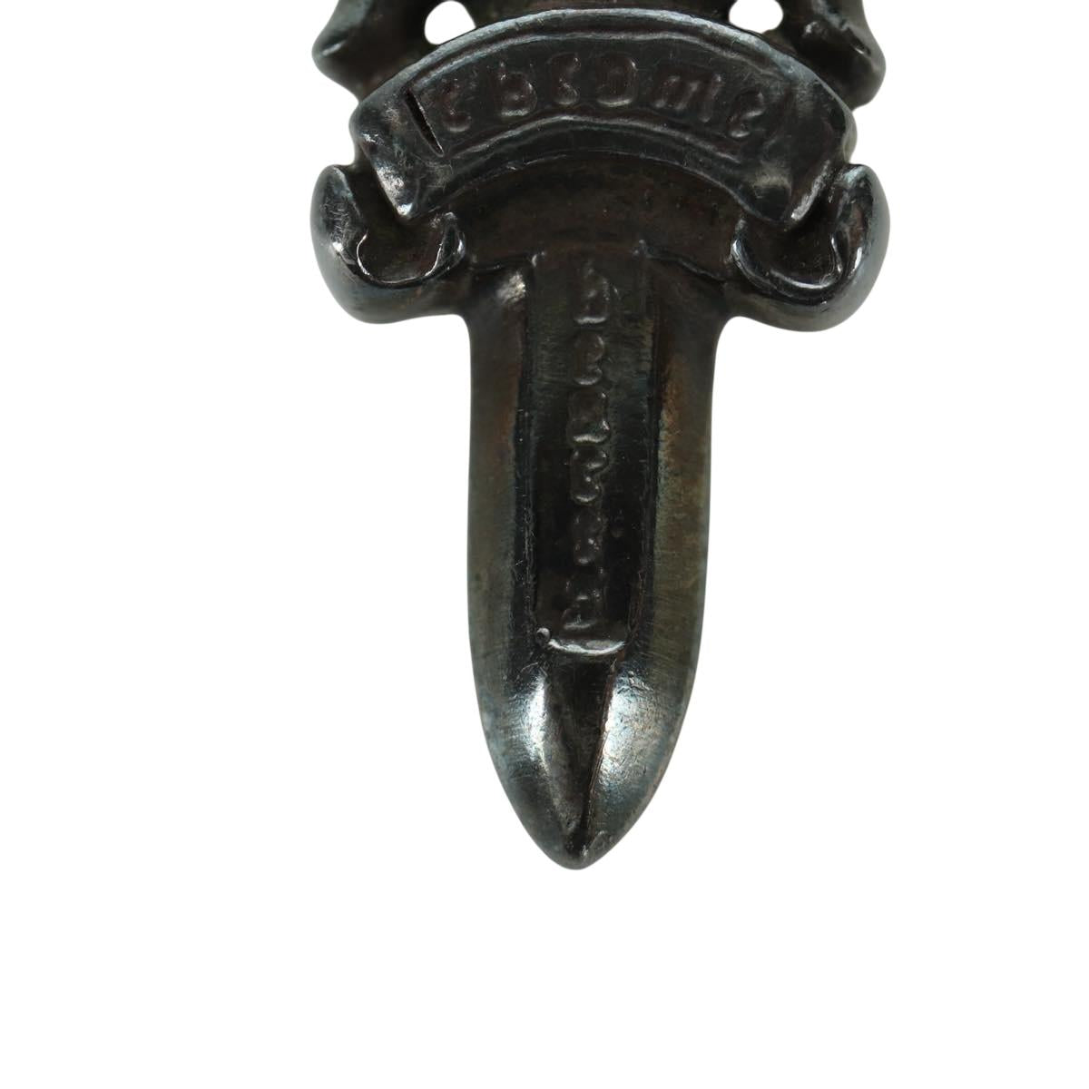 Chrome Hearts Dagger Pendant Top Ag925 Silver Auth LNZ832SAV