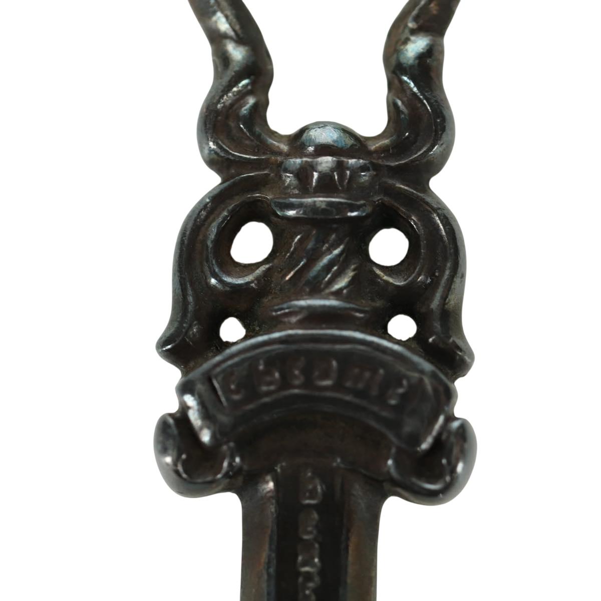 Chrome Hearts Dagger Pendant Top Ag925 Silver Auth LNZ832SAV