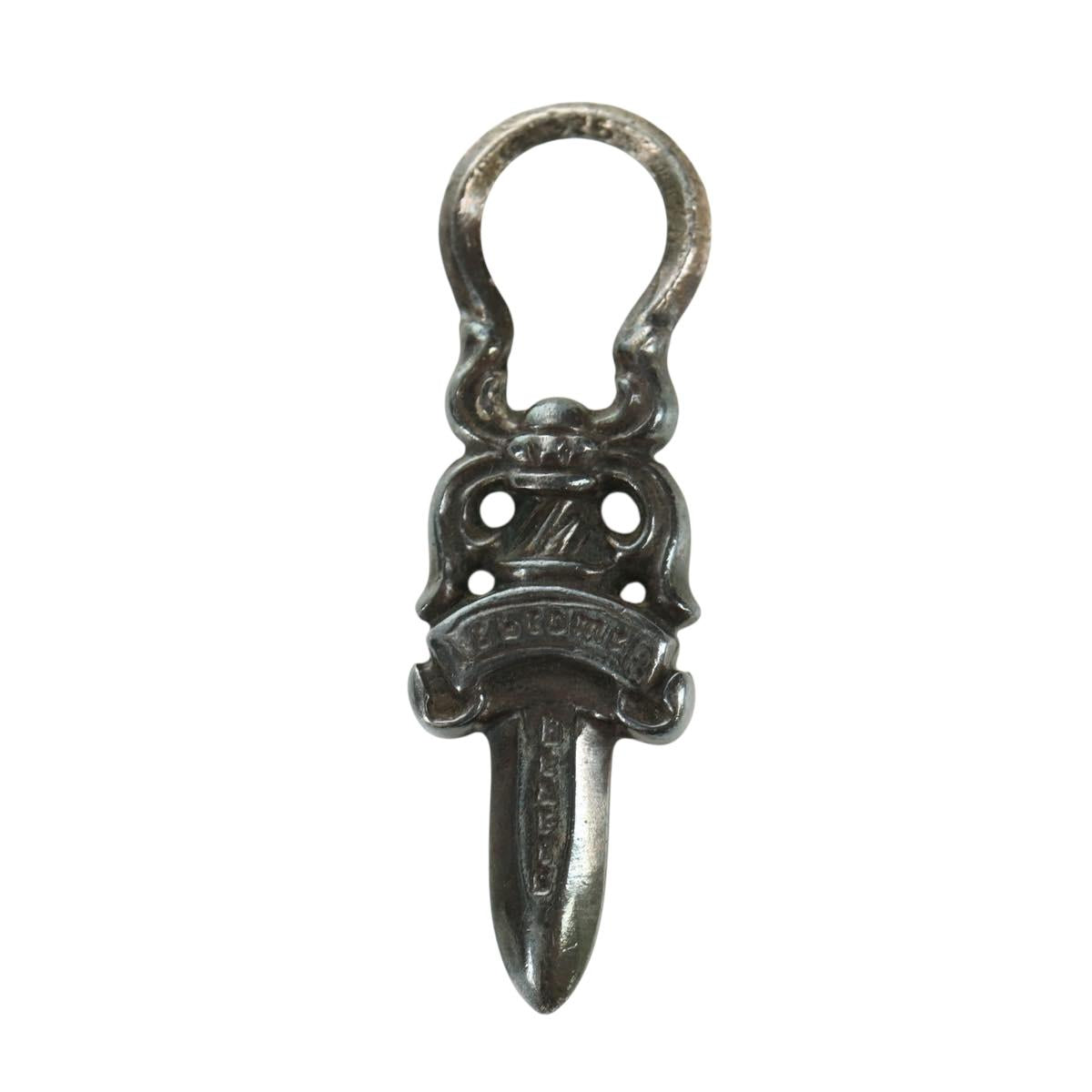 Chrome Hearts Dagger Pendant Top Ag925 Silver Auth LNZ832SAV