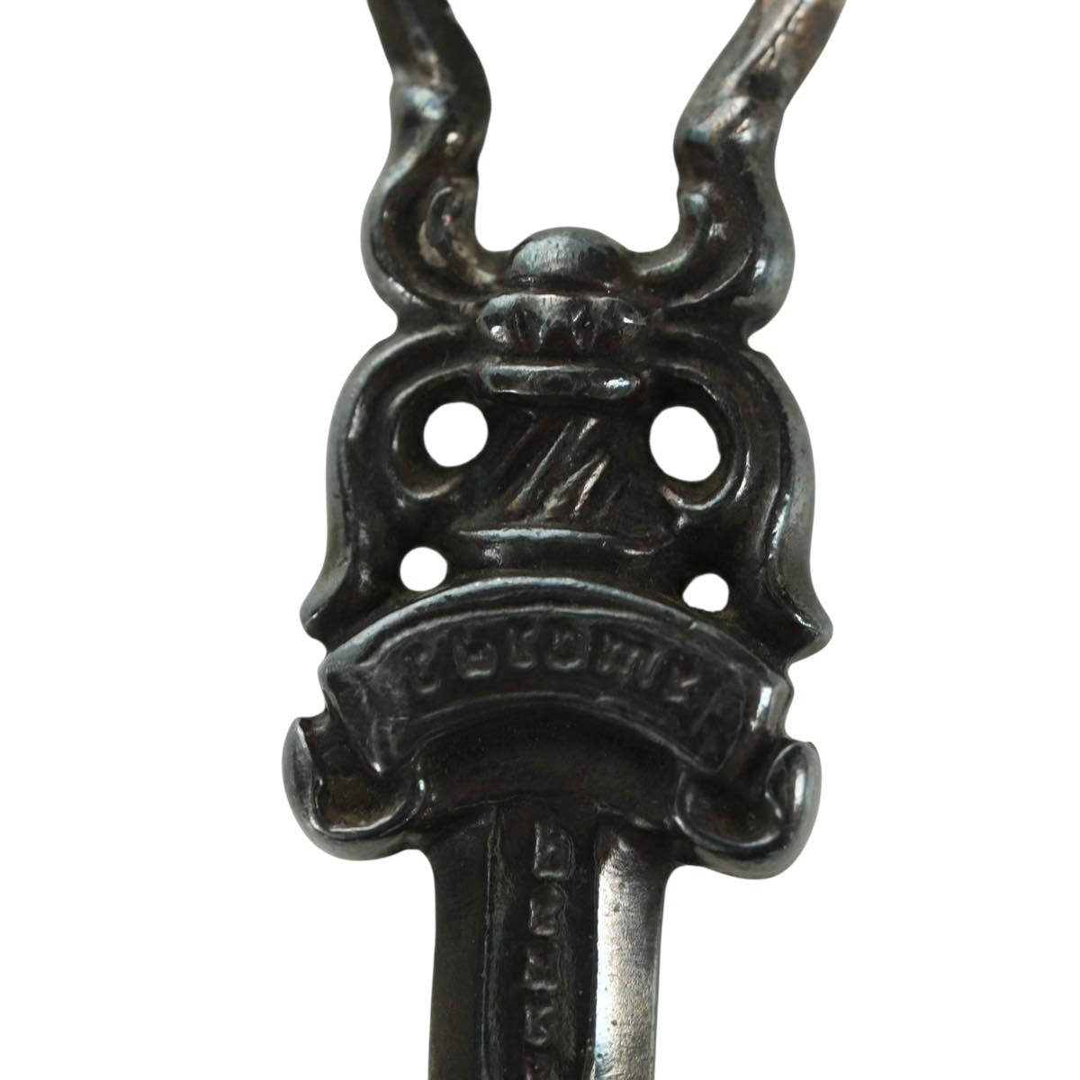 Chrome Hearts Dagger Pendant Top Ag925 Silver Auth LNZ832SAV