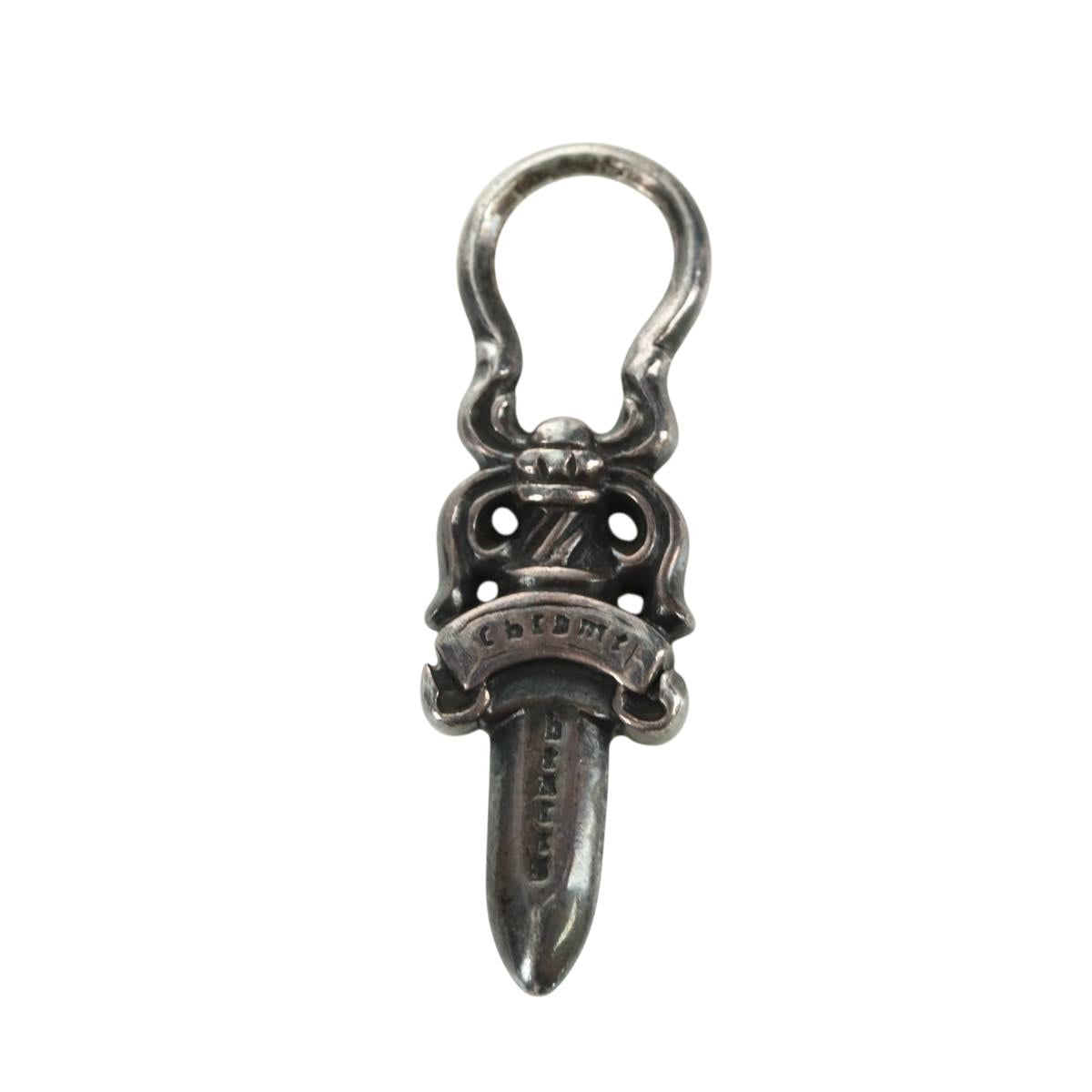 Chrome Hearts Dagger Charm Pendant Top Ag925 Silver Auth LNZ833SAV