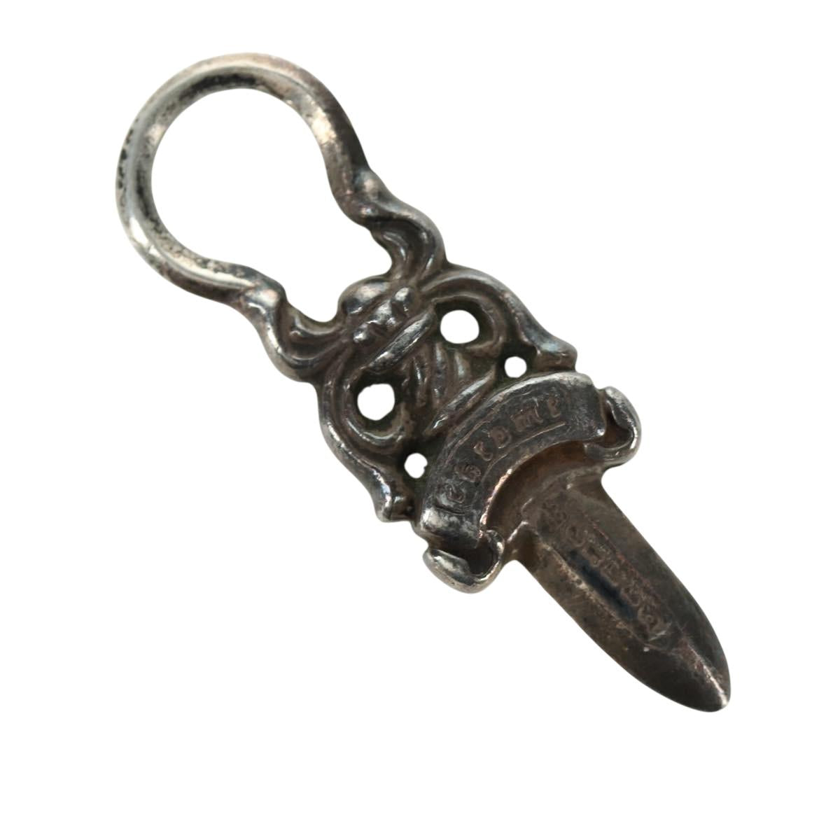 Chrome Hearts Dagger Pendant Top Ag925 Silver Auth LNZ834SAV