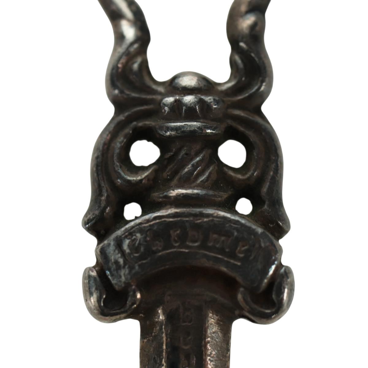 Chrome Hearts Dagger Pendant Top Ag925 Silver Auth LNZ834SAV