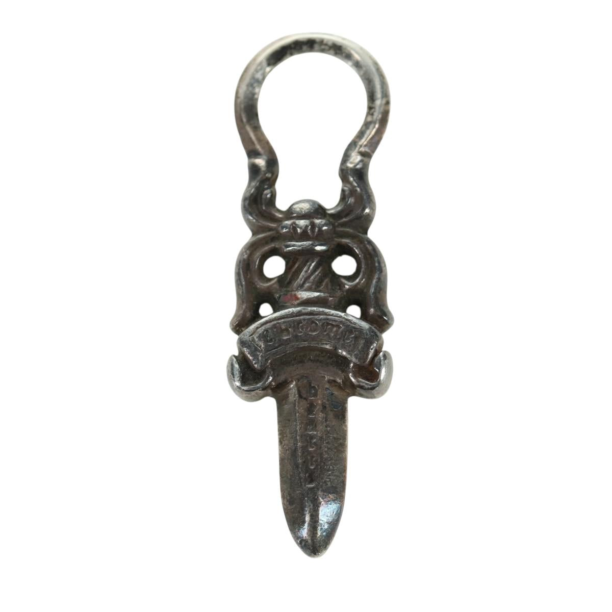 Chrome Hearts Dagger Pendant Top Ag925 Silver Auth LNZ834SAV