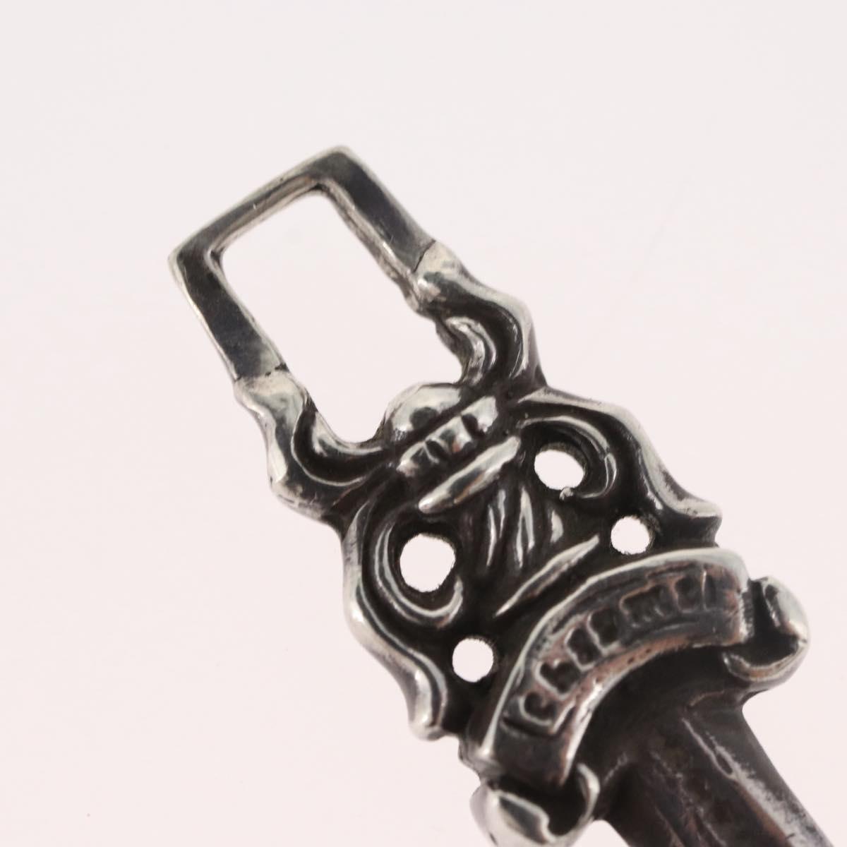 Chrome Hearts Dagger Charm Pendant Top Ag925 Silver Auth LNZ835SAV