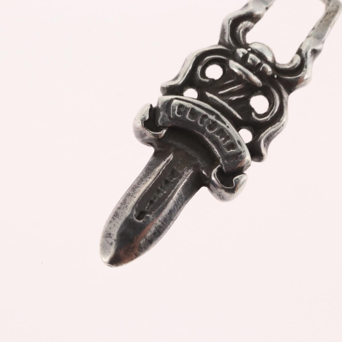 Chrome Hearts Dagger Charm Pendant Top Ag925 Silver Auth LNZ835SAV