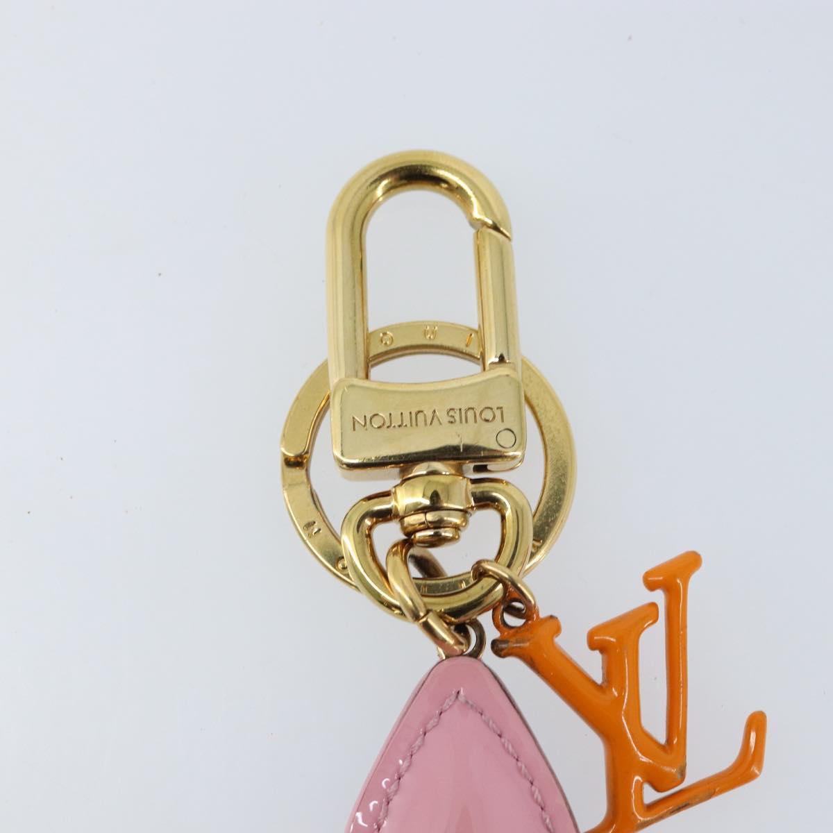 LOUIS VUITTON Monogram LV Pop Flower Bag Charm Pink M01963 Auth LNZ838A