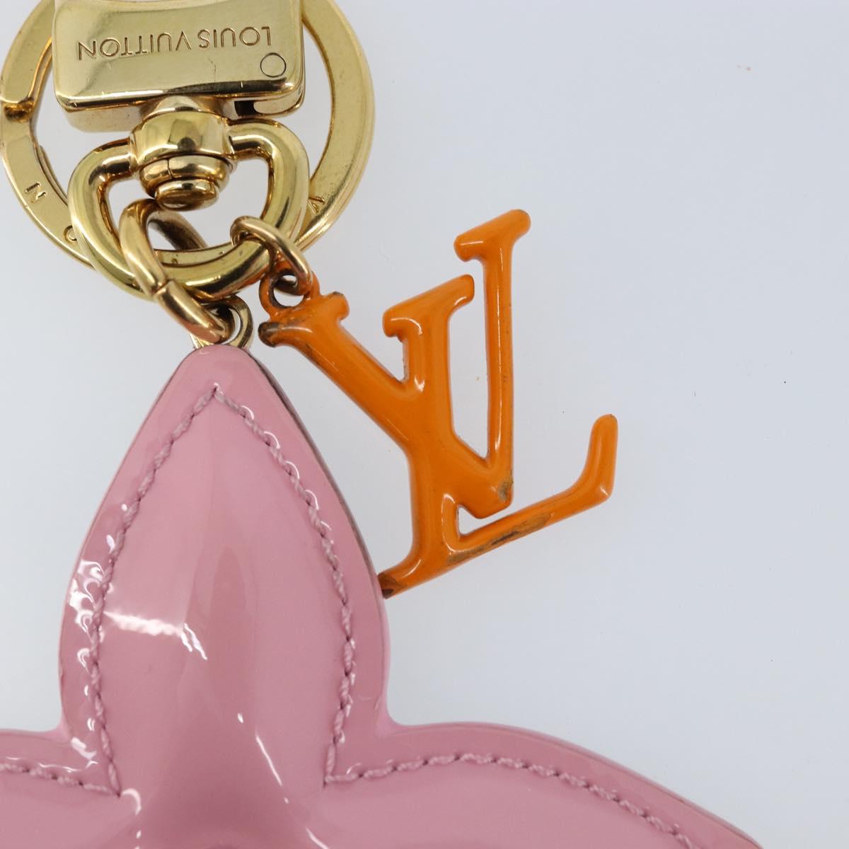 LOUIS VUITTON Monogram LV Pop Flower Bag Charm Pink M01963 Auth LNZ838A