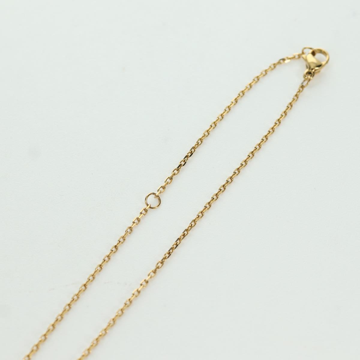 HERMES Au Maiyon Chaine d'Ancre Necklace metal Gold Auth LNZ841M