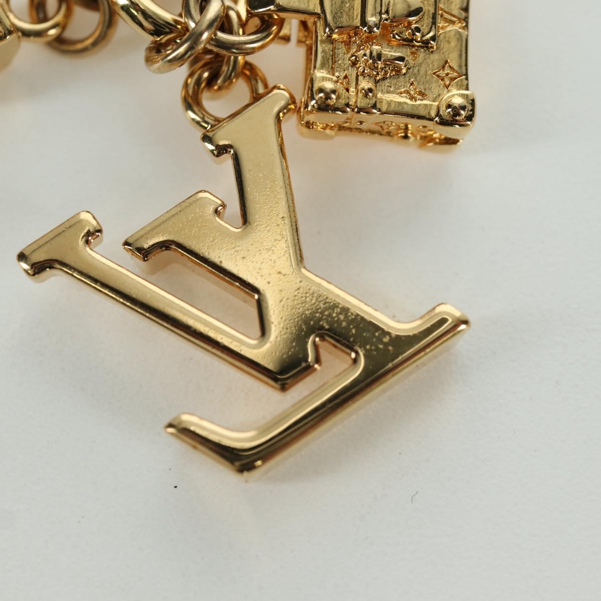 LOUIS VUITTON Micro Charm Petite Malle Charm metal Gold M01567 LV Auth LNZ842M