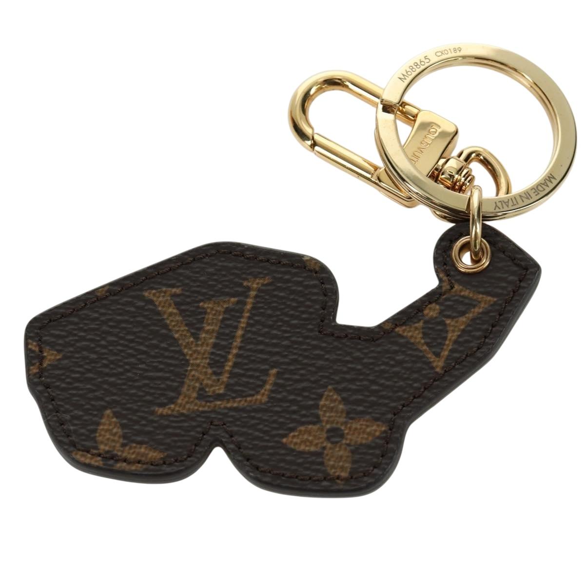 LOUIS VUITTON Monogram Millionaire Charm Gold M68865 LV Auth LNZ843M