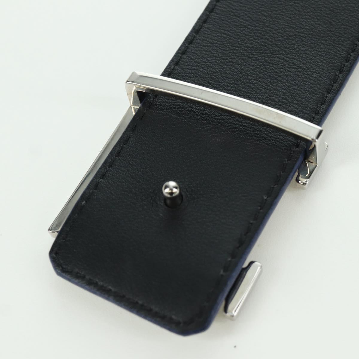 LOUIS VUITTON Damier Graphite Ceinture LV Printed Initials 40.2"" Auth LNZ847M