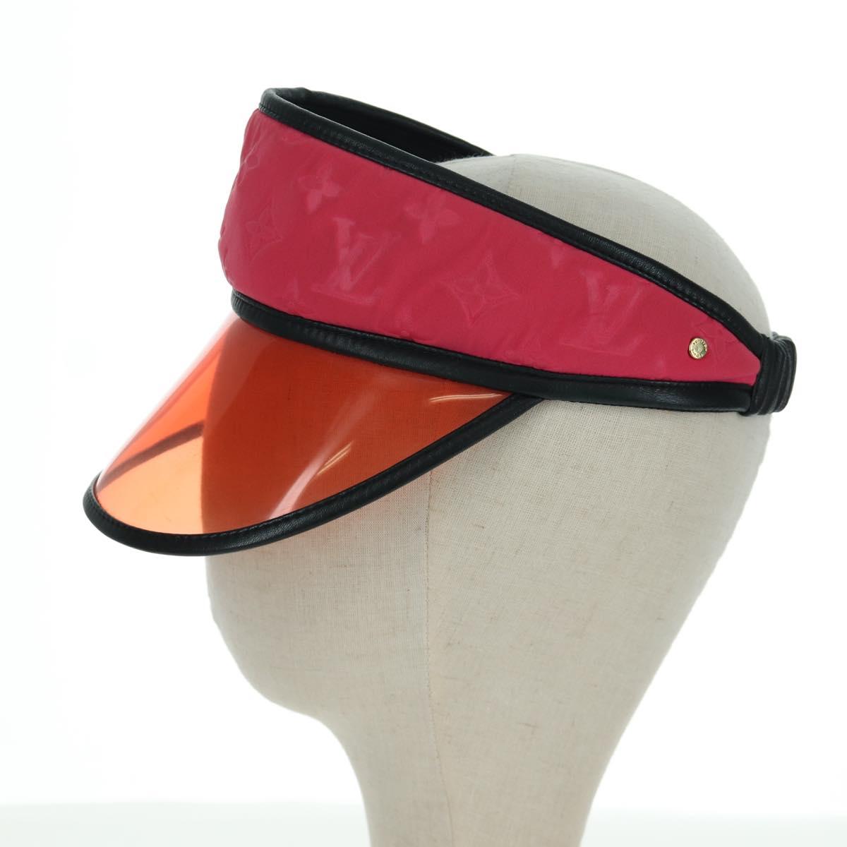 LOUIS VUITTON Monogram Sun Visor Pink LV Auth LNZ848V
