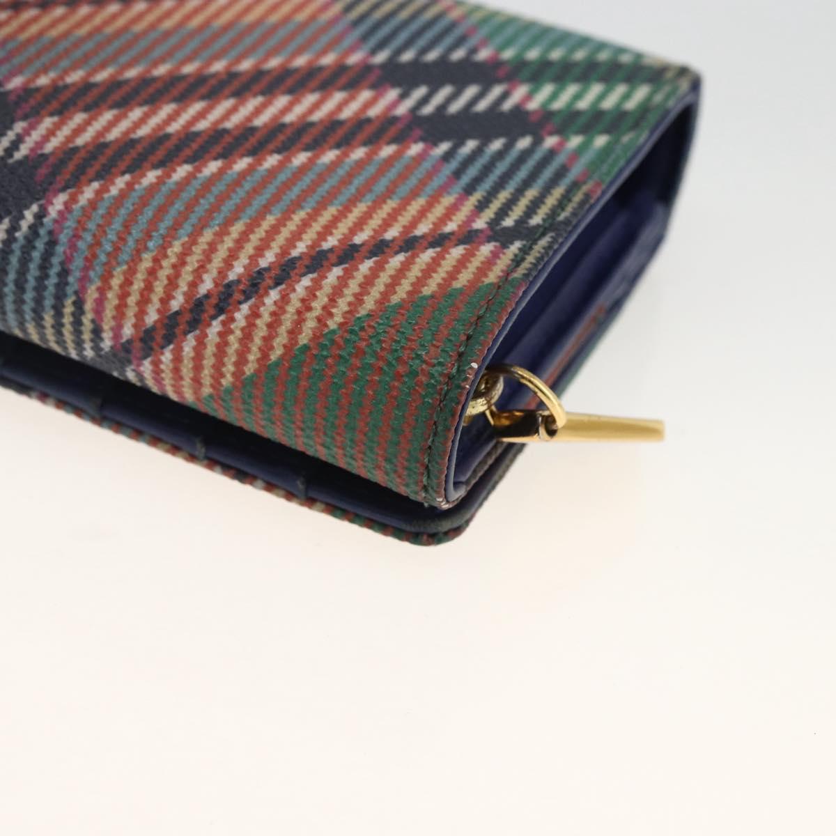 Vivienne Westwood Long Wallet PVC Multicolor Gold Auth LNZ856