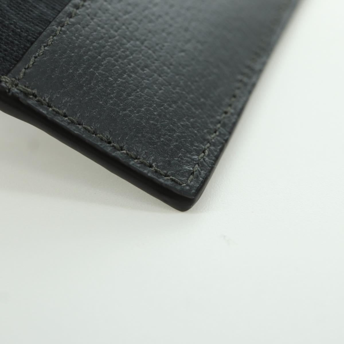 GUCCI GG Supreme Card Case PVC Black Auth LNZ857V