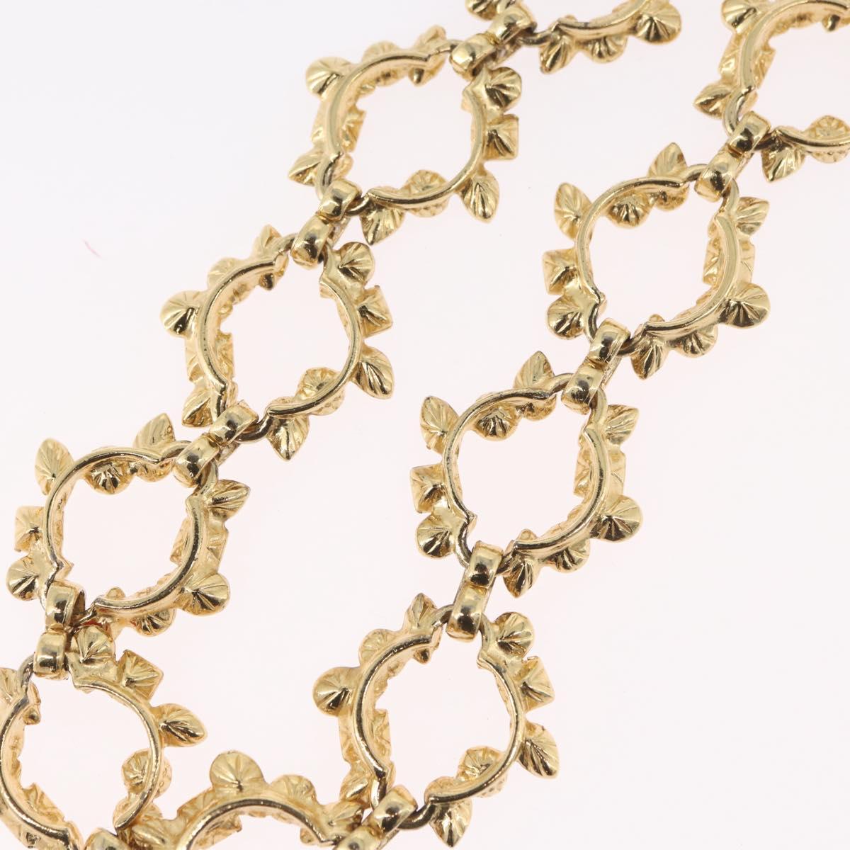 SAINT LAURENT Necklace metal Gold Tone Auth LNZ864