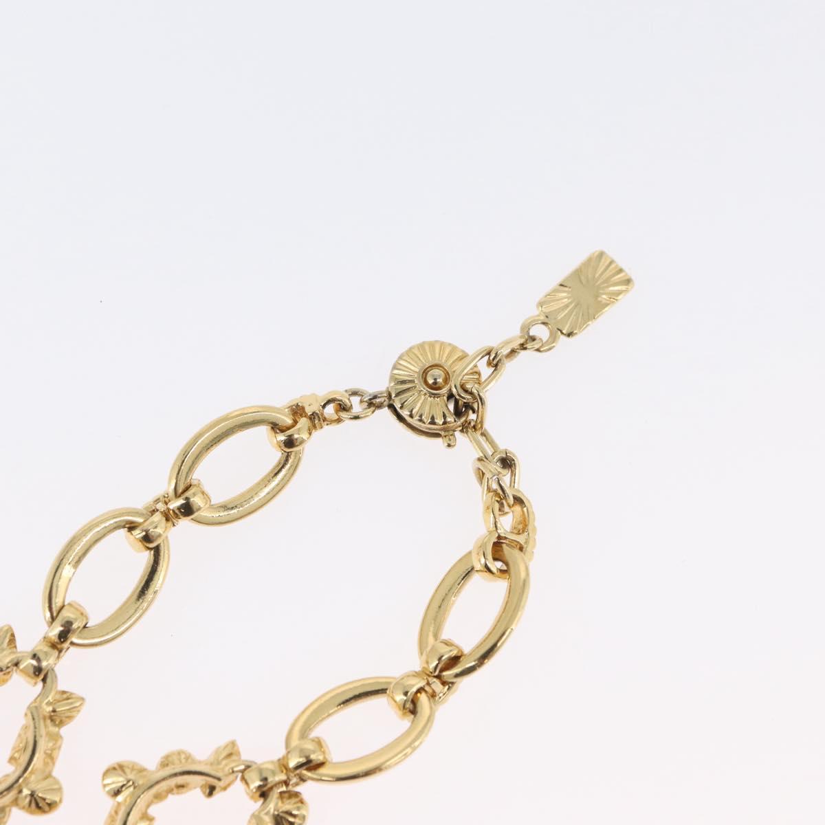 SAINT LAURENT Necklace metal Gold Tone Auth LNZ864