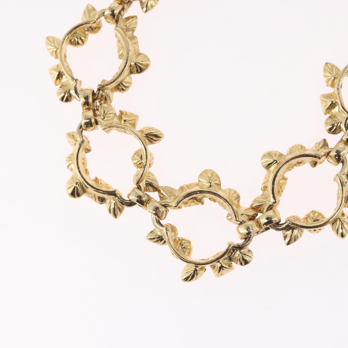 SAINT LAURENT Necklace metal Gold Tone Auth LNZ864