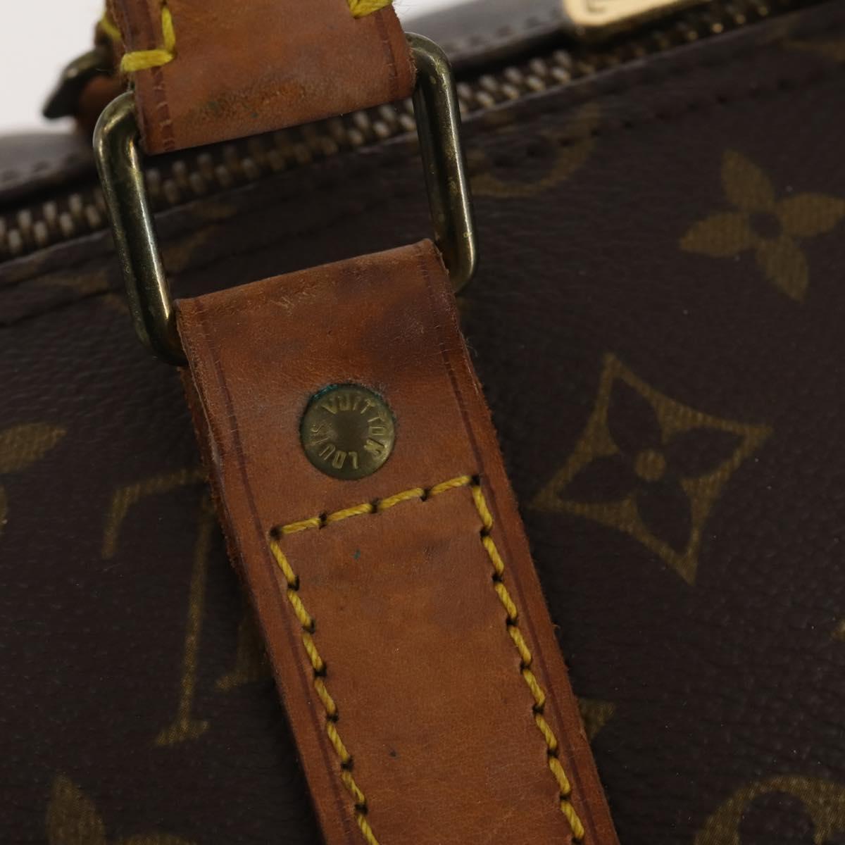 LOUIS VUITTON Monogram Keepall Bandouliere 55 Boston Bag M41414 LV Auth LNZ866