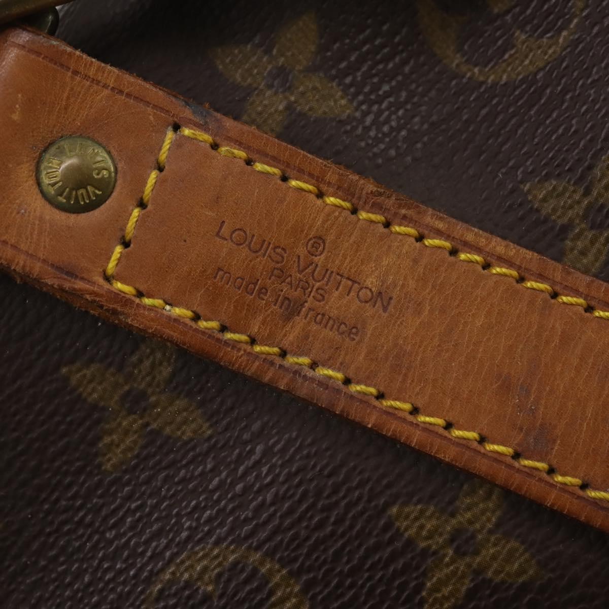 LOUIS VUITTON Monogram Keepall Bandouliere 55 Boston Bag M41414 LV Auth LNZ866