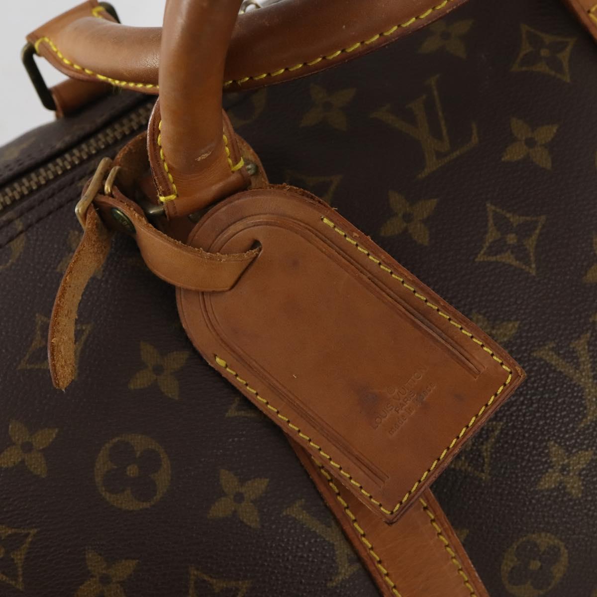 LOUIS VUITTON Monogram Keepall Bandouliere 55 Boston Bag M41414 LV Auth LNZ866