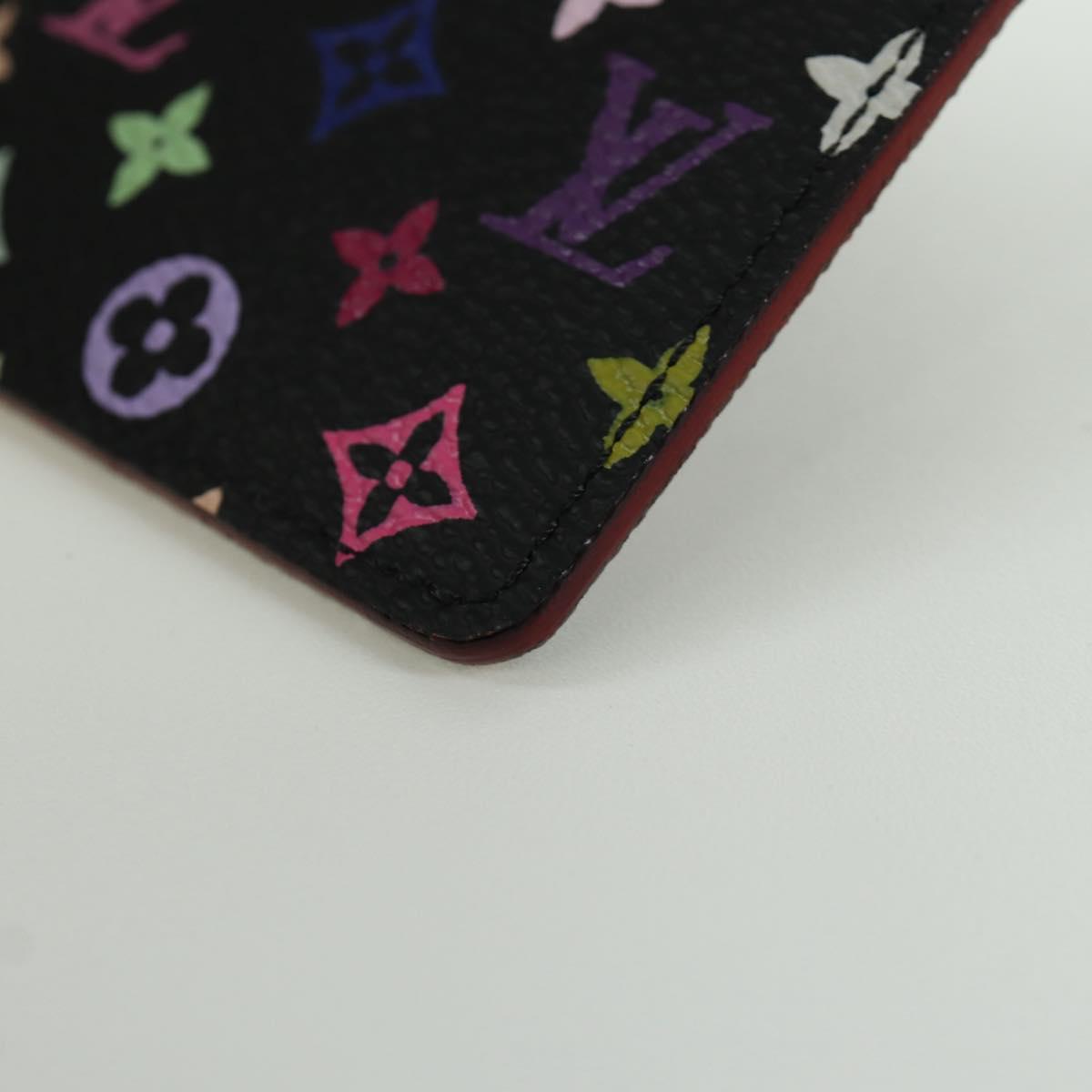 LOUIS VUITTON Monogram Multicolor Etui Hand Mirror Black M92650 LV Auth LNZ876A