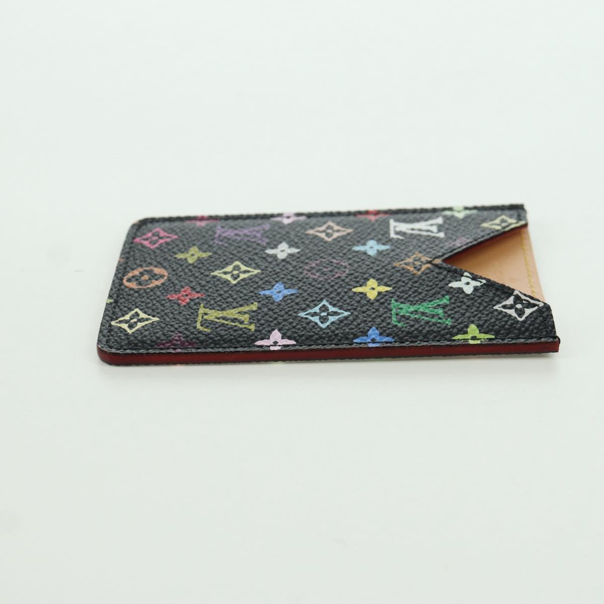 LOUIS VUITTON Monogram Multicolor Etui Hand Mirror Black M92650 LV Auth LNZ876A