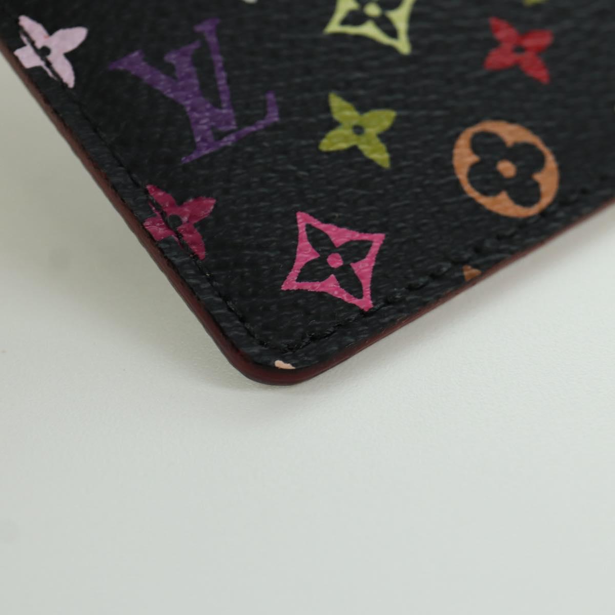 LOUIS VUITTON Monogram Multicolor Etui Hand Mirror Black M92650 LV Auth LNZ876A