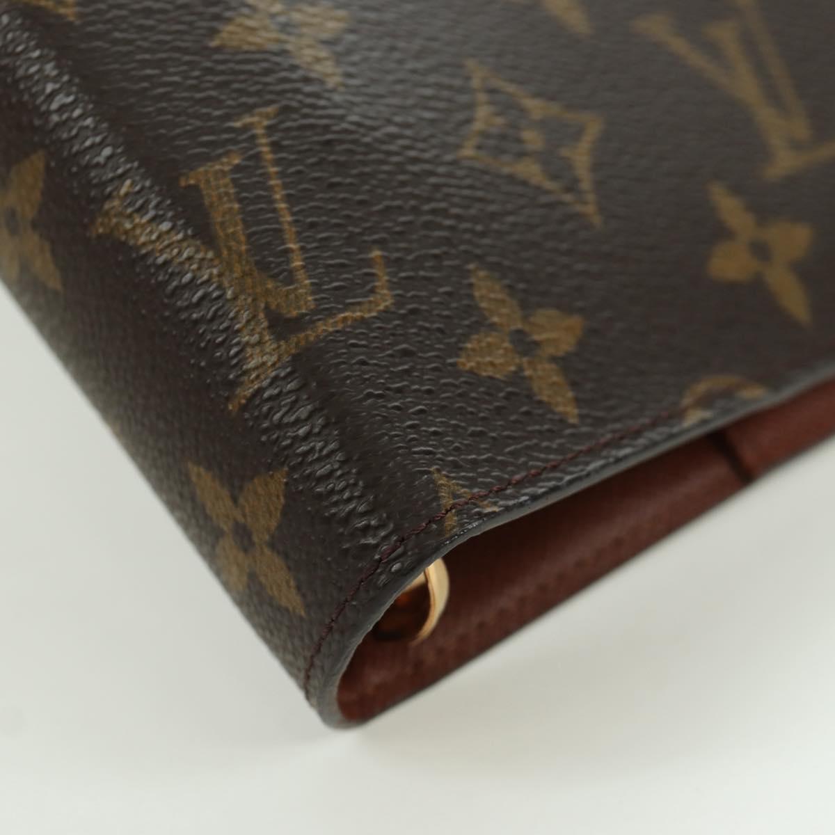 LOUIS VUITTON Monogram Agenda GM Day Planner Cover R20006 LV Auth LNZ878V