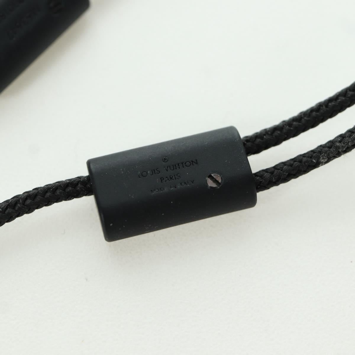 LOUIS VUITTON Collier Charms On The Go Necklace Black M63647 LV Auth LNZ880M